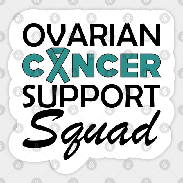 Ovarian Cancer Support Squad Sticker by KC Happy Shop